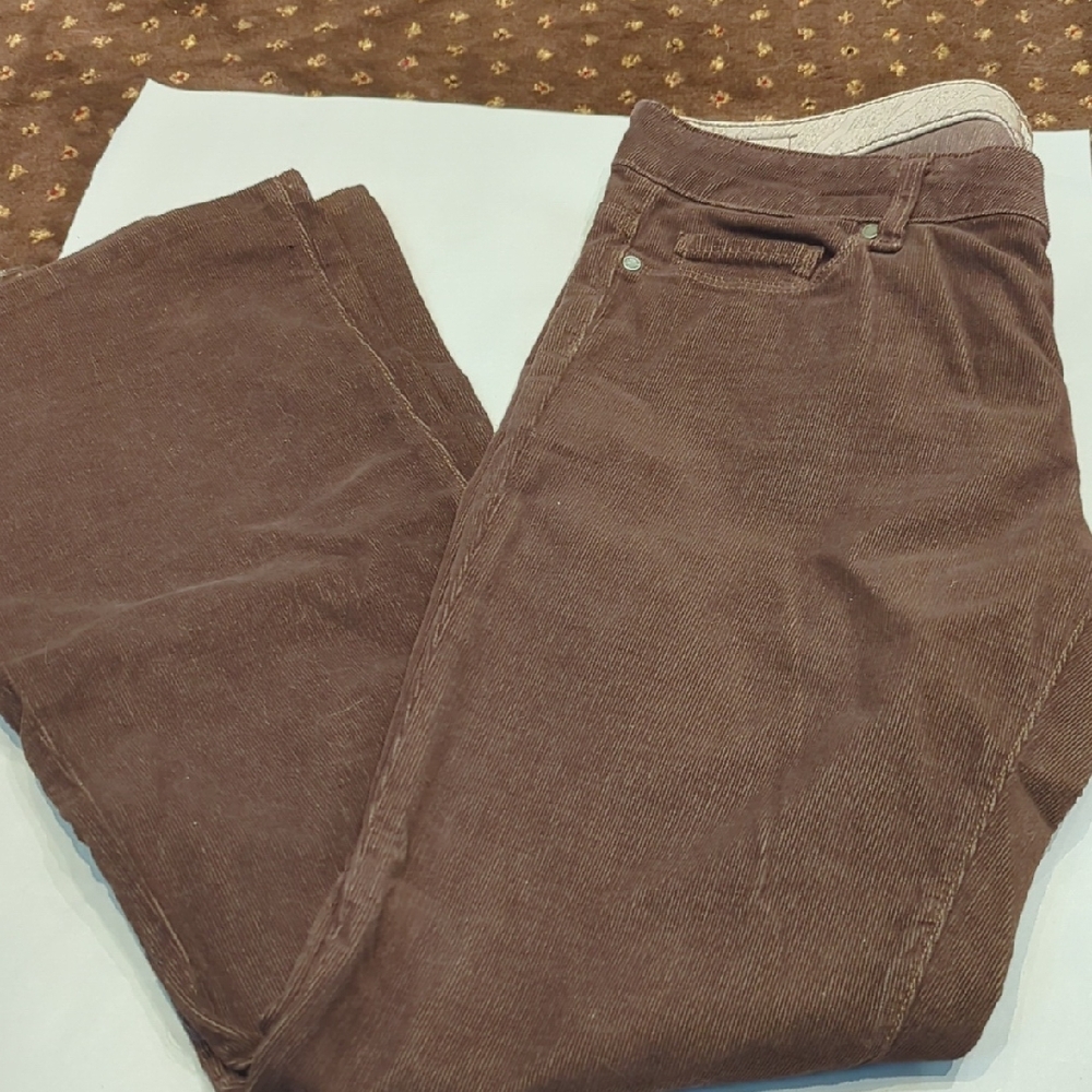 PAIGE Women's Boot Cut Jeans in Brown